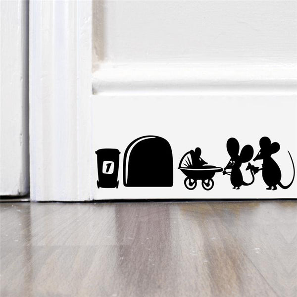 Baby Family Mice Wall Stickers