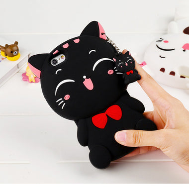 3D Cat Bow Phone Case