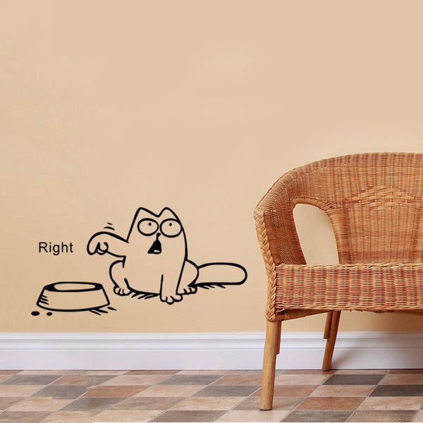 Amusing Cat Wall Sticker