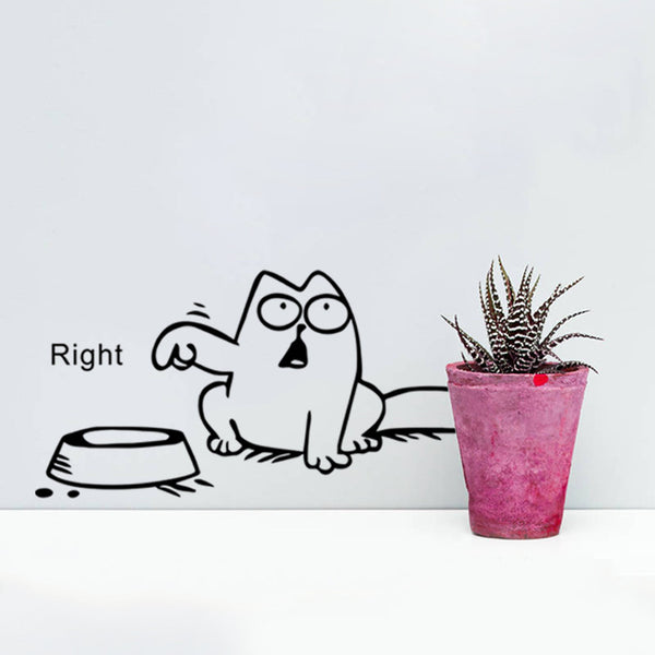 Amusing Cat Wall Sticker