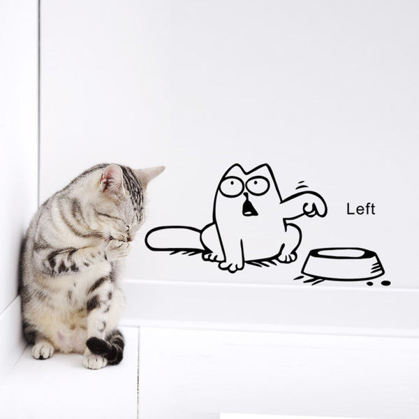 Amusing Cat Wall Sticker