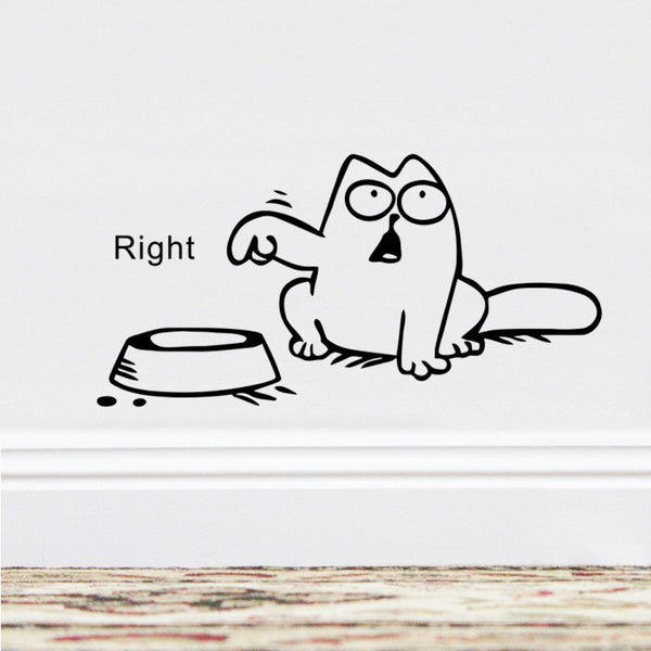 Amusing Cat Wall Sticker
